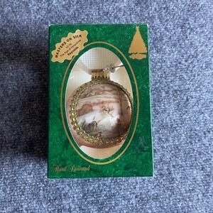 Christmas by Krebs 1997 Masters on Silk The Age of Innocence Glass Ornament